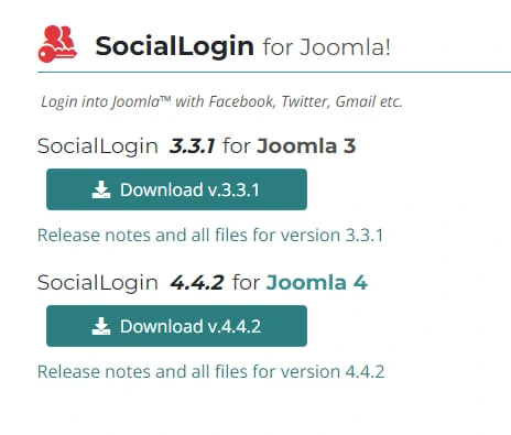 Akeeba Social Login для Joomla! плагины авторизации через социальные сети