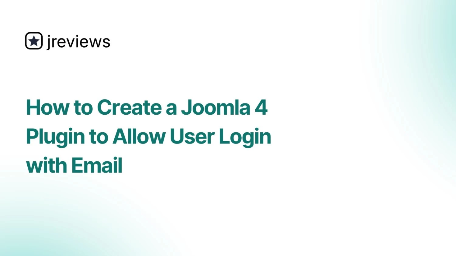 Статья Как создать плагин для Joomla 4 для авторизации пользователя по email (How to Create a Joomla 4 Plugin to Allow User Login with Email)