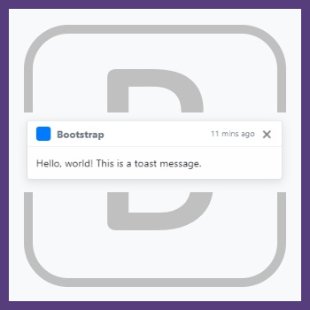 Bootstrap 4 Toast module